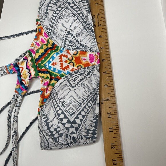 Rip Curl Women's Junior's  Surf Strappy Back Bikini Top SwimSuit Sz M Colorful - Picture 7 of 8